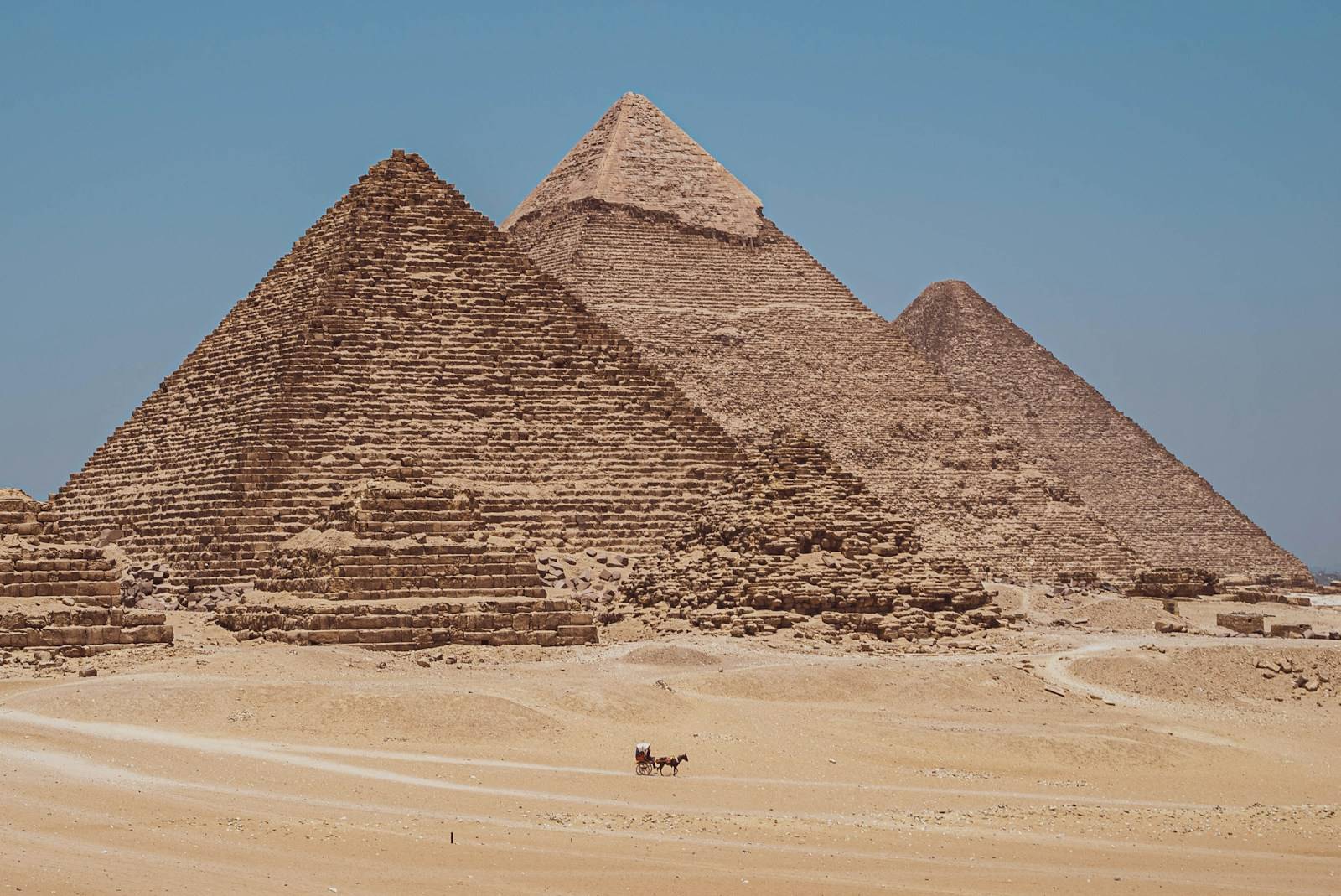 Las pirámides de Giza, Egipto