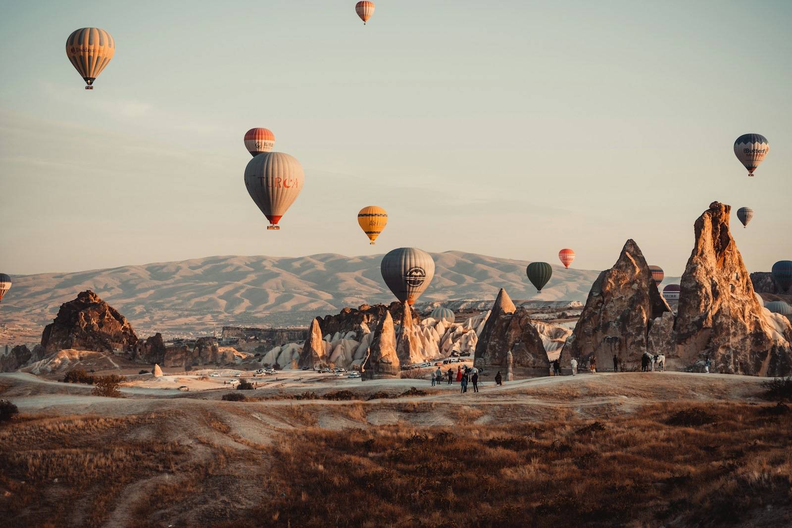 Globos aerostáticos sobre Capadocia, Turquía